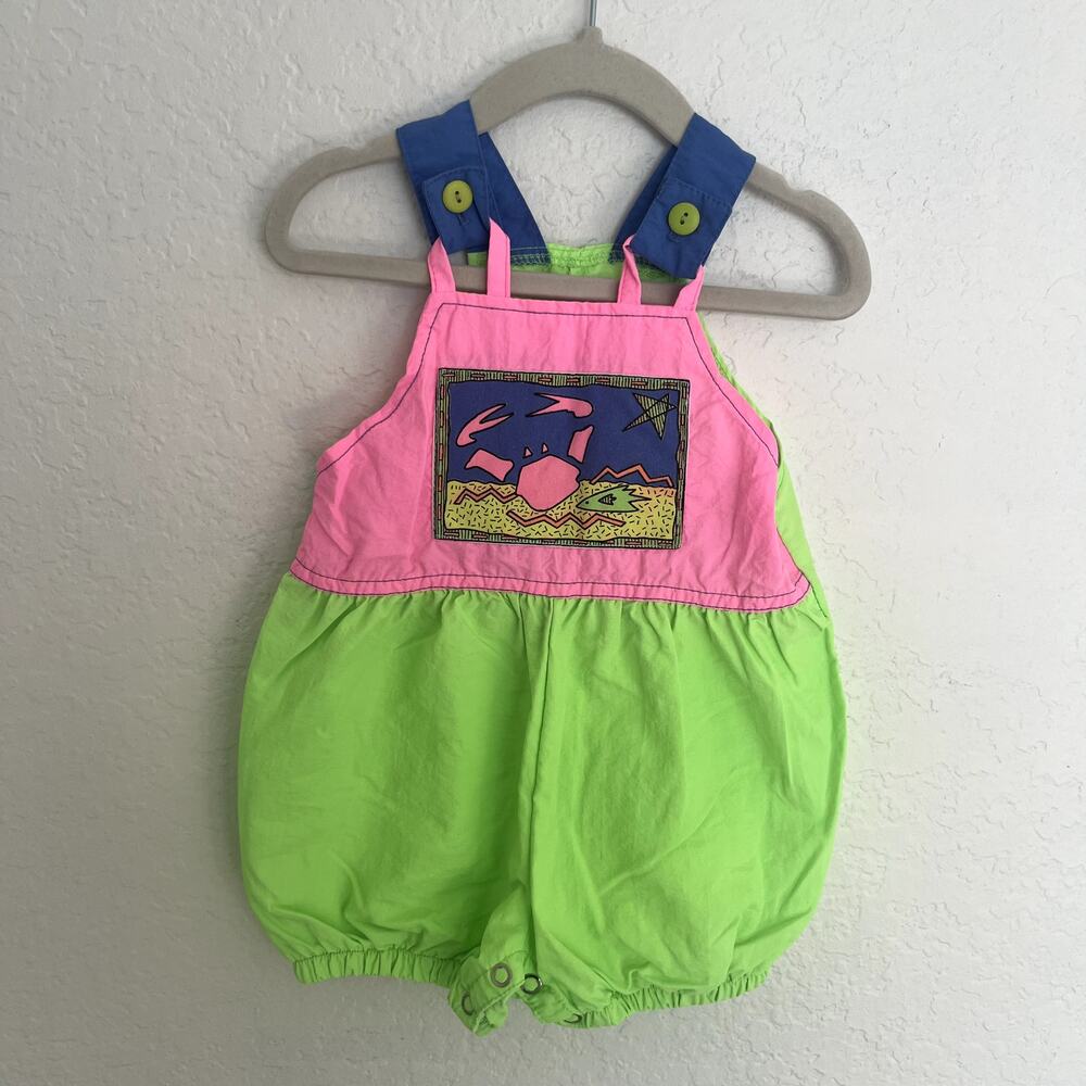 Vintage Neon Baby Outfit